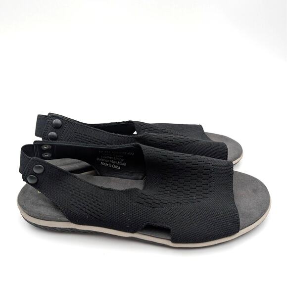 David Tate Mission Slingback Sandal Open Toe Women's Black Size US10.5M EU41 - Picture 3 of 11